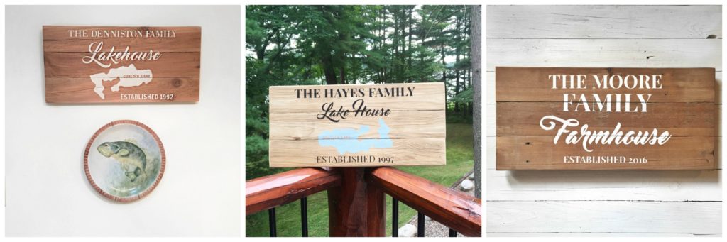 Custom Lake House Sign | Custom Farmhouse Sign | Painted Reclaimed Wood Signs | Gift for Him | Fathers Day Gift Guide