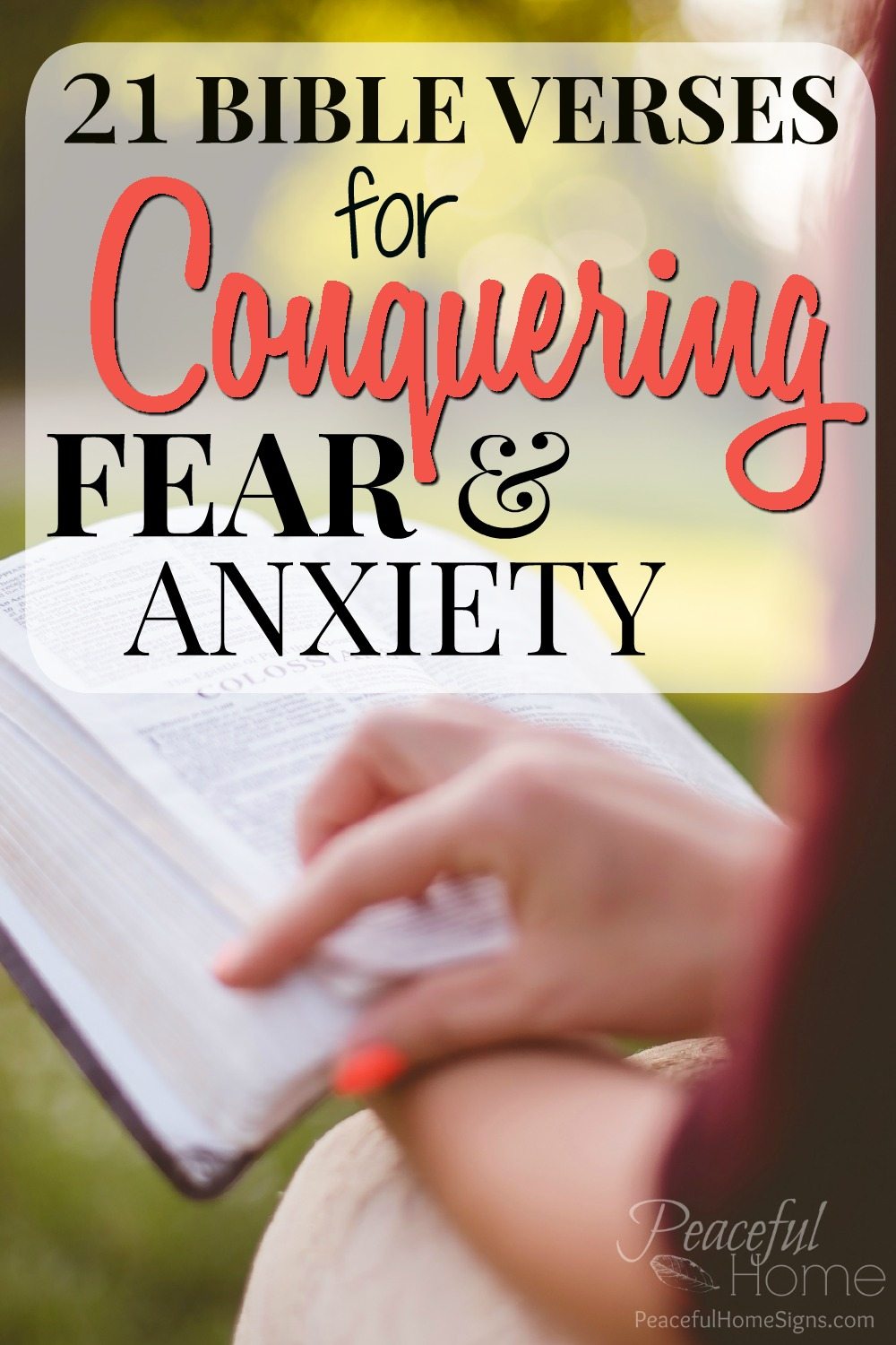 Bible Verses for fear and anxiety | Scriptures for fear | Scriptures for Worry | Bible verses for anxiety | What does the bible say about fear | How to stop being scared | Christian advice on fear and anxiety