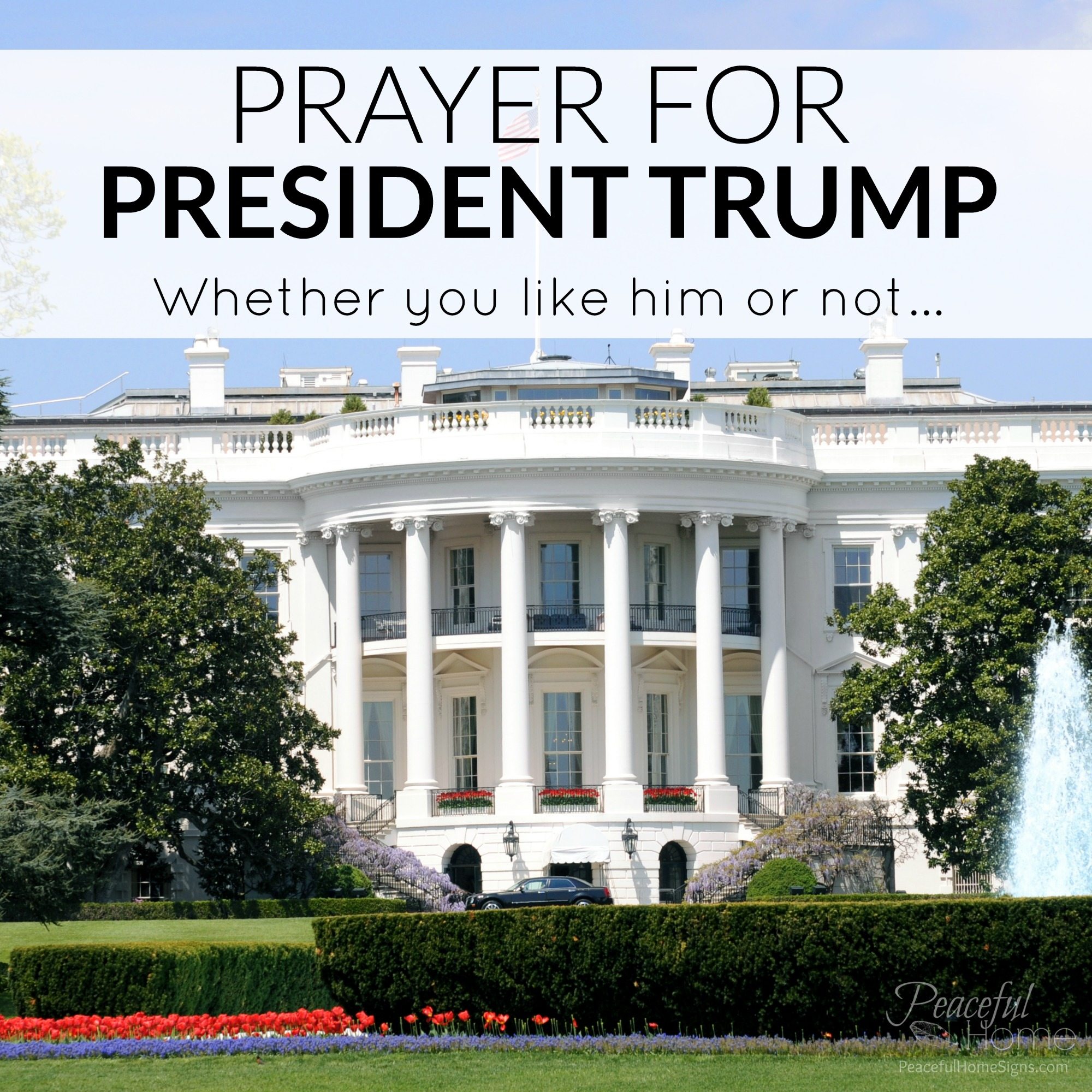Prayer for President Trump